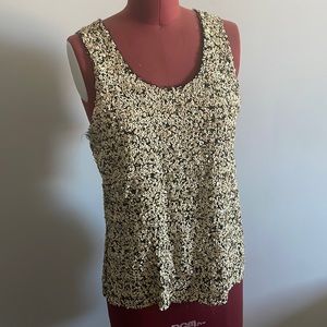 Sequin Alice and Olive racerback tank